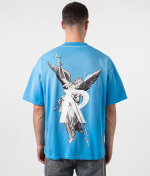 Represent, Archangel T-Shirt, electric blue, Eqvvs Menswear, back shot angle