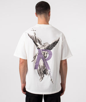 Represent, Archangel T-Shirt, flat white, Eqvvs Menswear, back shot angle