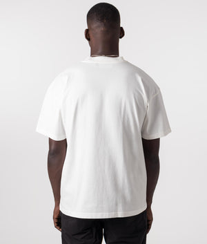 Rep Applique T-Shirt in Flat White by Represent. EQVVS Model Shot. 