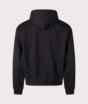 Initial Zip Through Hoodie in Black by REPRESENT. Shot at EQVVS.  Reverse shot. 
