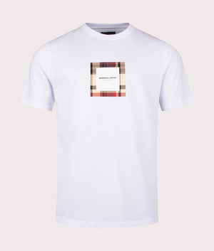 Carter Check T-Shirt in White by Marshall Artist. EQVVS Shot. 