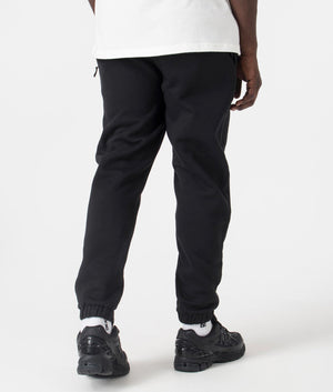 Regular Fit Siren Joggers Black Marshall Artist. Model shot at EQVVS.  Back angle. 