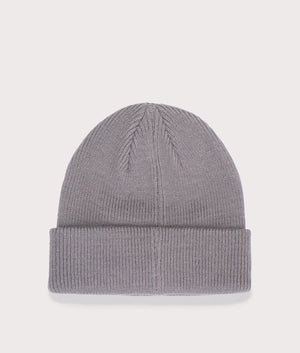 Marshall Artist Siren Knitted Beanie in Grey. At EQVSS Menswear. Back shot