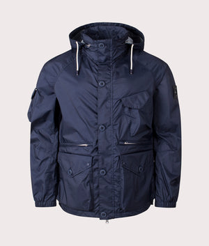 Marshall Artist Coastal Jacket in Navy. Shot at EQVVS. Front shot