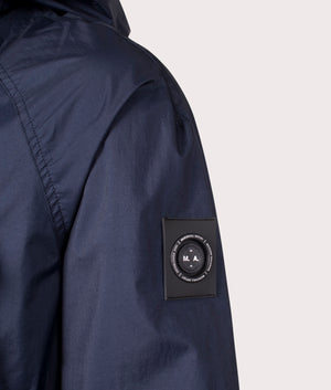 Marshall Artist Coastal Jacket in Navy. Shot at EQVVS. Detail shot