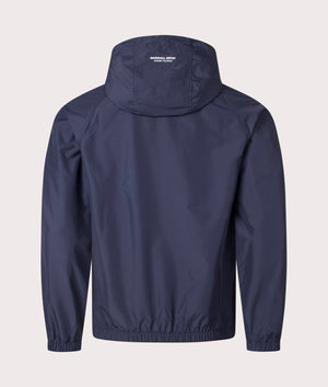 Marshal Artist Fairfax Jacket in Navy. Shot at EQVVS. Back shot