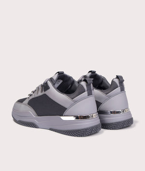 Elmore Trainers in Triple Grey by Mallet. EQVVS Shot.