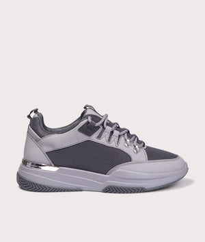 Elmore Trainers in Triple Grey by Mallet. EQVVS Shot. 