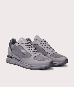 Mallet Popham Lite Trainers Grey, angle shot at EQVVS. 