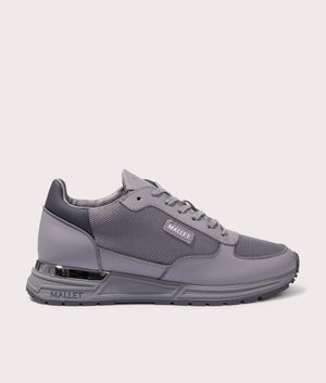 Mallet Popham Lite Trainers Grey, Side shot at EQVVS. 