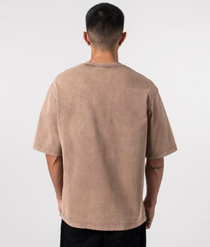 A-COLD-WALL Relaxed Fit Fracture T-Shirt In Brown at EQVVS menswear Back shot