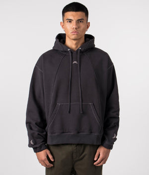 A-COLD-WALL Relaxed Fit Millbank Hoodie In Black at EQVVS Mens front model shot