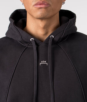 A-COLD-WALL Relaxed Fit Millbank Hoodie In Black at EQVVS Mens Detail shot