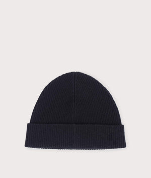 A-COLD-WALL Ribbed Structure Beanie in Black at EQVVS Menswear Back shot