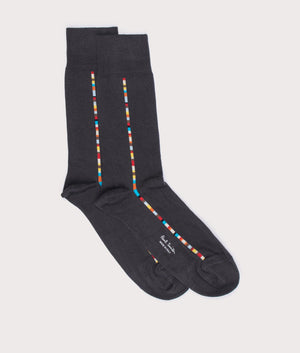 PS Paul Smith Vittrore Socks Black. Front angle shot. EQVVS