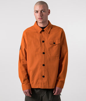 Fairford-Plain-Overshirt-Orange-Pretty-Green-EQVVS-Front-Image