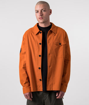 Fairford-Plain-Overshirt-Orange-Pretty-Green-EQVVS-Front-Image