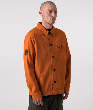 Fairford-Plain-Overshirt-Orange-Pretty-Green-EQVVS-Side-Image