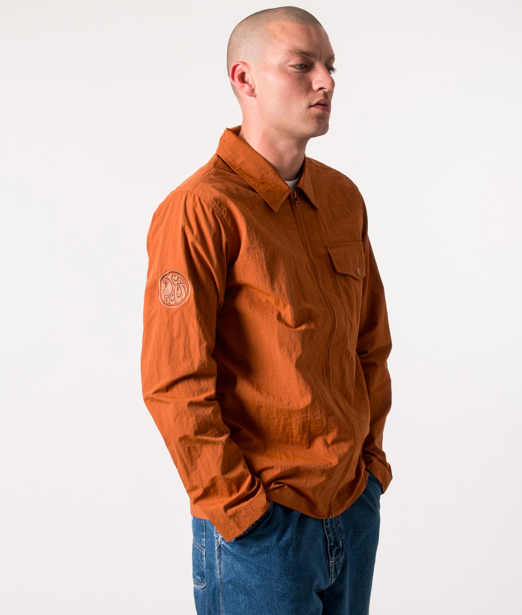 Ridley Overshirt Orange | Pretty Green | EQVVS