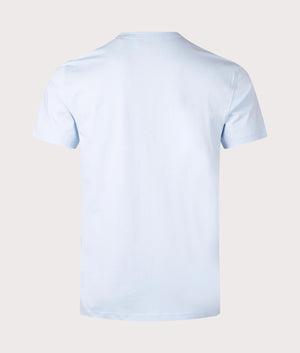 Belstaff T-Shirt in Sky Blue, 100% Cotton. At EQVVS Menswear. Back shot