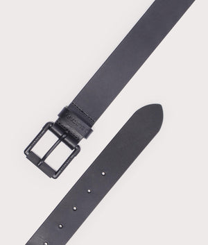 Belstaff, Roller Buckle Belt, black, Eqvvs Menswear, front shot angle