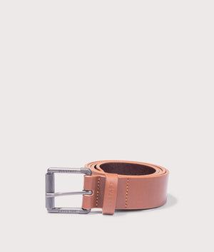 Roller Buckle Belt in Earth Brown by Belstaff. EQVVS Shot.