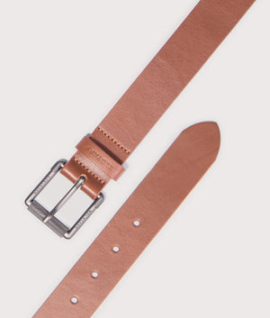 Roller Buckle Belt in Earth Brown by Belstaff. EQVVS Shot.