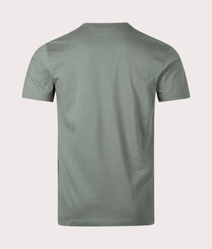 Belstaff T-Shirt in mineral green back shot at EQVVS