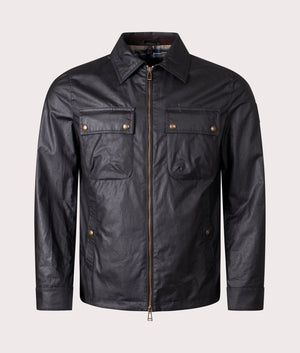 Tour Overshirt in Black by Belstaff. EQVVS Shot.