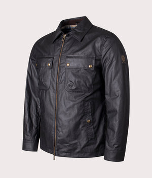 Tour Overshirt in Black by Belstaff. EQVVS Shot.