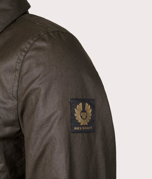 Tour Overshirt in Faded Olive by Belstaff. EQVVS Shot.