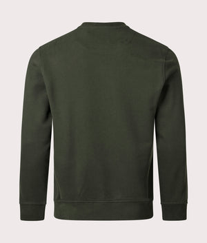 Belstaff Signature Crewneck Sweatshirt in Tile Green. EQVVS Shot.