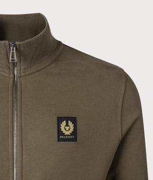 Belstaff Full Zip Sweatshirt in Clay Brown. EQVVS Shot.