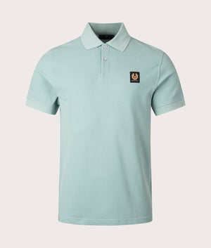 Belstaff Polo Shirt in Oil Blue by Belstaff. EQVVS Shot.