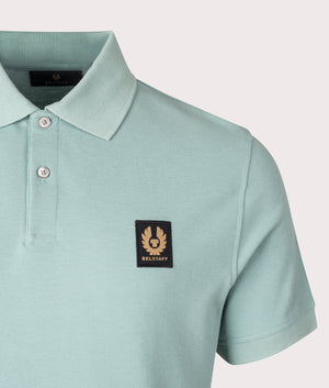 Belstaff Polo Shirt in Oil Blue by Belstaff. EQVVS Shot.