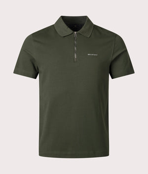 Alloy Polo Shirt in Tile Green by Belstaff. EQVVS Shot. 