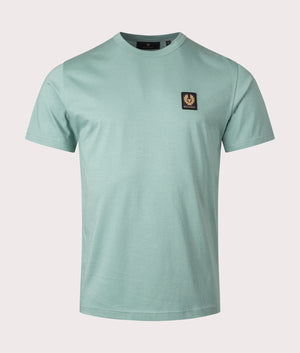 Belstaff T-Shirt in Oil Blue by Belstaff. EQVVS Shot. 