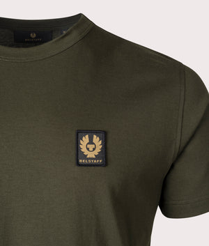 Belstaff T-Shirt in Tile Green. EQVVS Shot.