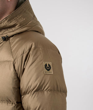 Centenary Reversible Jacket Belstaff Chalk / British Khaki. Shot at EQVVS. Detail 2. 