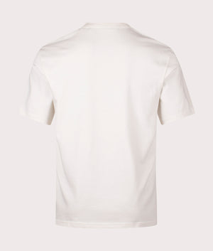 Belstaff Centenary Patch T-Shirt in Chalk. 100% Cotton. At EQVVS Menswear. Back shot