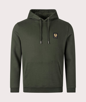 Belstaff Hoodie Tile Green, shot at EQVVS. Front shot. 