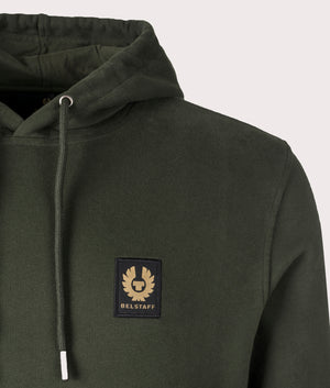 Belstaff Hoodie Tile Green, shot at EQVVS.  Detail image.