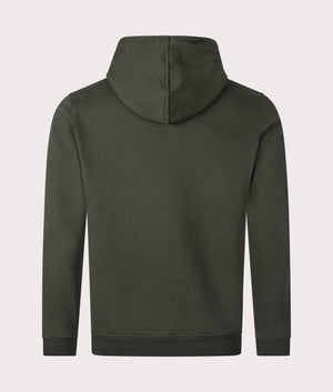 Belstaff Hoodie Tile Green, shot at EQVVS.  Reverse image. 