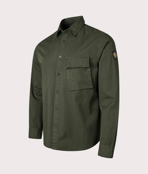 Scale Shirt in Tile Green by Belstaff. EQVVS Shot. 