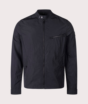 Belstaff Walkham Jacket in Black at EQVVS. Front shot. 