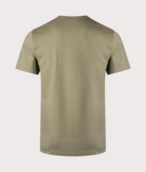 Belstaff T-Shirt in Surplus Green, 100% Cotton. At EQVVS Menswear. Back shot 