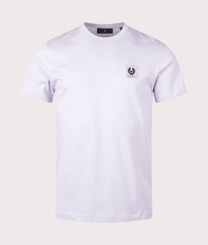 Belstaff T-shirt in Pale Heather lilac. EQVVS Front Shot