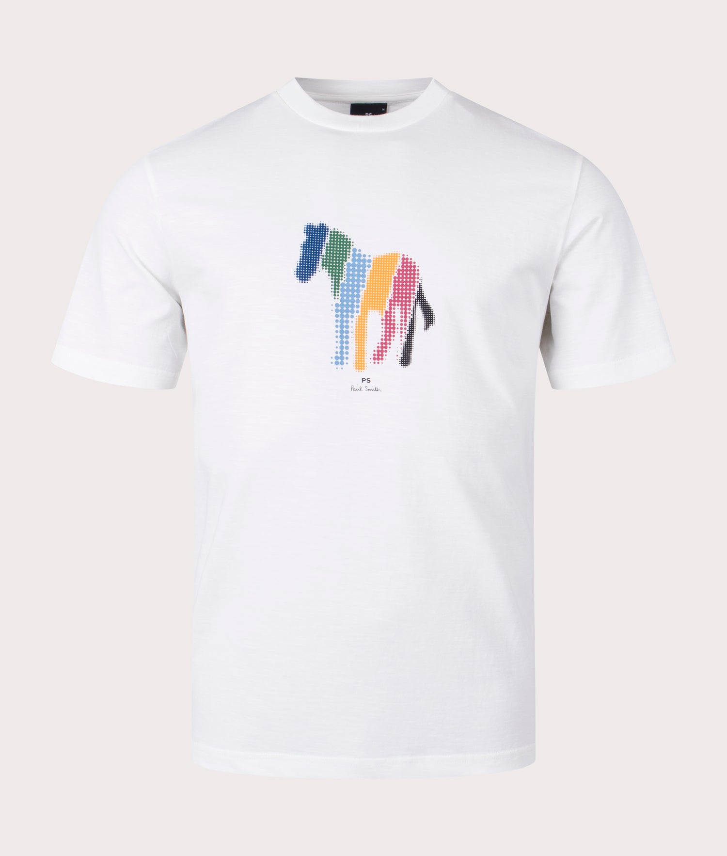 Pixelated Broad Stripe Zebra T-Shirt White | PS Paul Smith | EQVVS