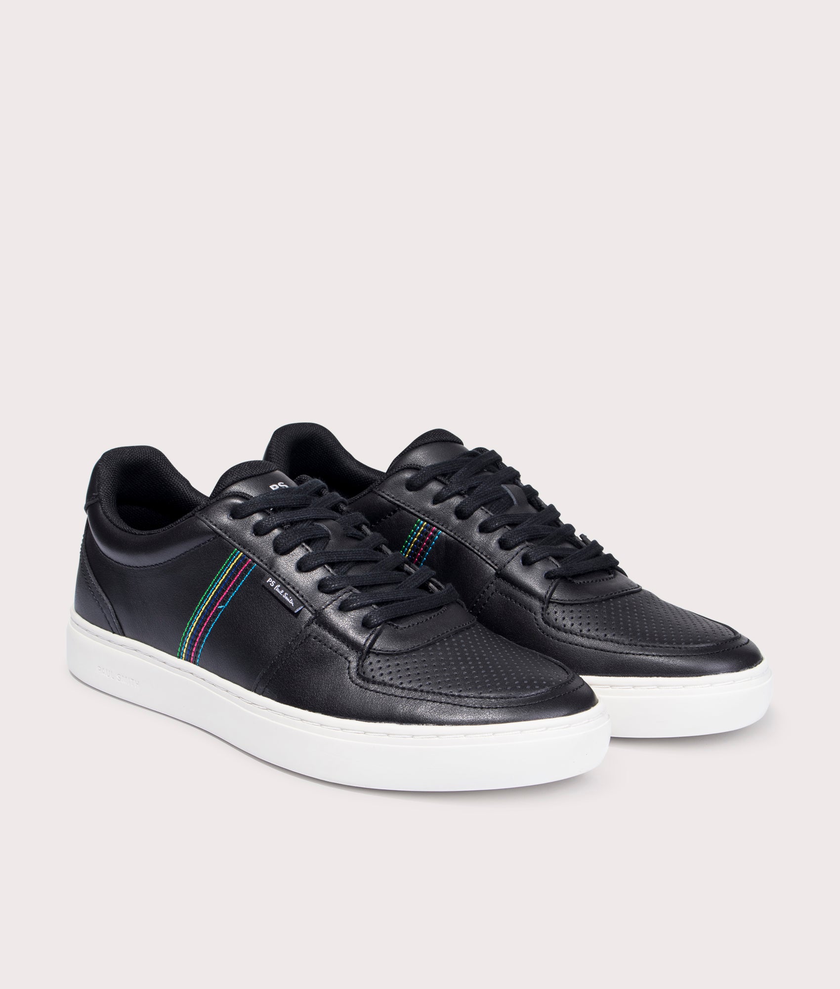 Paul smith best sale black leather trainers