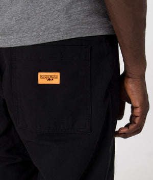 Black Canvas Chef Shorts by Service Works at EQVVS. Detail Shot